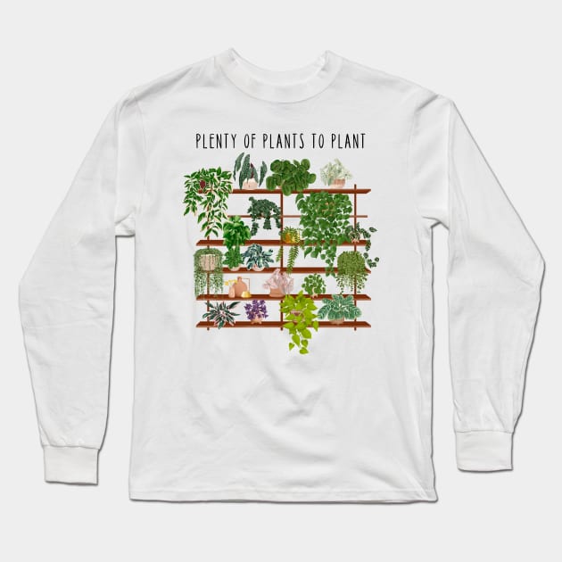 Plenty of plants to plant Long Sleeve T-Shirt by Gush Art Studio 1